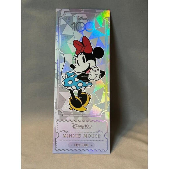 Minnie Mouse Disney100 Kakawow refractor Ticket Jumbo Card Limited Edition #421 - Picture 1 of 5
